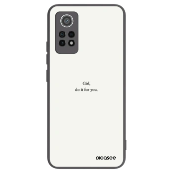 Picasee Xiaomi Redmi Note 12 Pro 4G Hülle - Schwarzes Silikon - Girl, do it for you