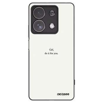 Picasee Xiaomi Redmi Note 13 Pro 4G Hülle - Schwarzes Silikon - Girl, do it for you