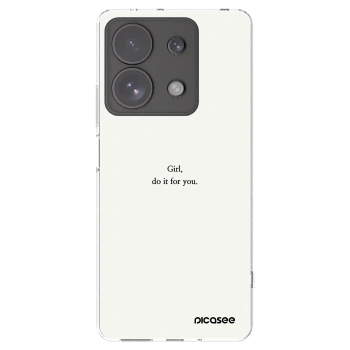 Picasee Xiaomi Redmi Note 13 Pro 4G Hülle - Transparentes Silikon - Girl, do it for you