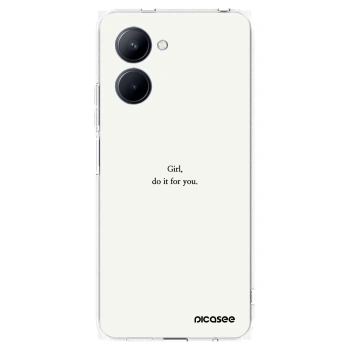 Picasee Realme C33 (2023) Hülle - Transparentes Silikon - Girl, do it for you