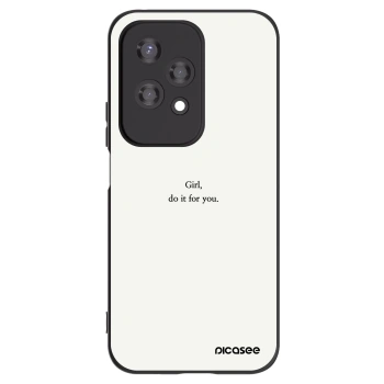 Picasee Honor 200 Lite Hülle - Schwarzes Silikon - Girl, do it for you