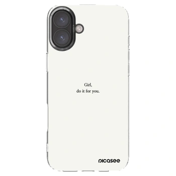 Picasee Apple iPhone 16 Plus Hülle - Transparentes Silikon - Girl, do it for you