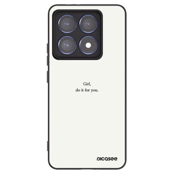 Picasee Xiaomi 14T Pro Hülle - Schwarzes Silikon - Girl, do it for you