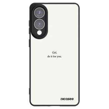 Picasee Samsung Galaxy S25 Edge 5G Hülle - Schwarzes Silikon - Girl, do it for you