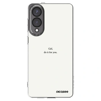 Picasee Samsung Galaxy S25 Edge 5G Hülle - Transparentes Silikon - Girl, do it for you