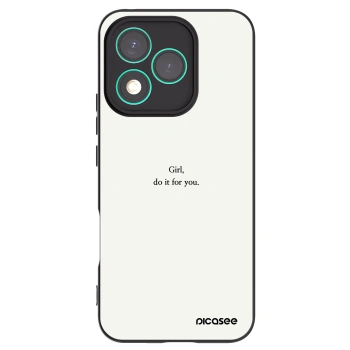 Picasee Honor 400 Lite 5G Hülle - Schwarzes Silikon - Girl, do it for you