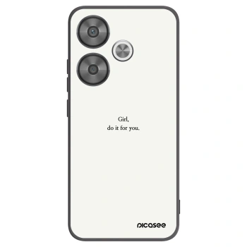 Picasee Xiaomi Poco F6 Hülle - Schwarzes Silikon - Girl, do it for you