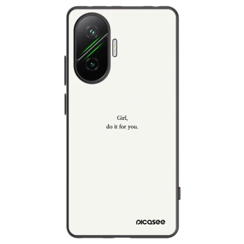 Picasee Xiaomi Poco F7 5G Hülle - Schwarzes Silikon - Girl, do it for you