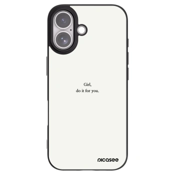 Picasee Apple iPhone 17 Hülle - Schwarzes Silikon - Girl, do it for you