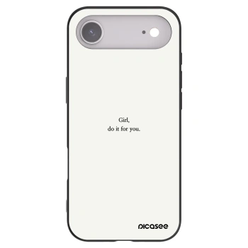 Picasee Apple iPhone Air Hülle - Schwarzes Silikon - Girl, do it for you