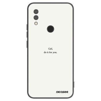 Picasee Xiaomi Redmi 7 Hülle - Schwarzes Silikon - Girl, do it for you