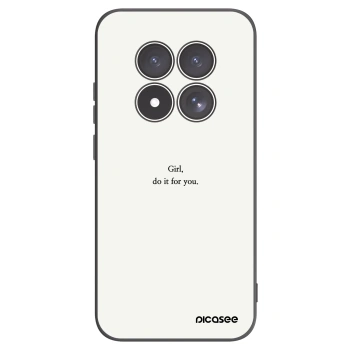 Picasee Xiaomi Redmi Note 15 Pro 4G Hülle - Schwarzes Silikon - Girl, do it for you