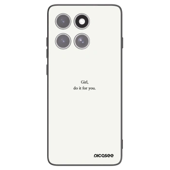 Picasee Motorola Edge 60 Fusion Hülle - Schwarzes Silikon - Girl, do it for you