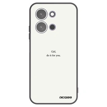 Picasee Xiaomi Redmi 15C 5G Hülle - Schwarzes Silikon - Girl, do it for you