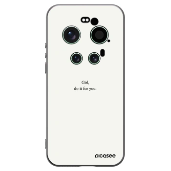 Picasee Xiaomi 17 Ultra Hülle - Schwarzes Silikon - Girl, do it for you