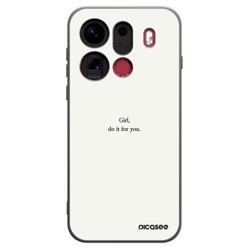 Picasee OPPO Find X9 Pro Hülle - Schwarzes Silikon - Girl, do it for you