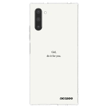 Picasee Samsung Galaxy Note 10 N970F Hülle - Transparentes Silikon - Girl, do it for you