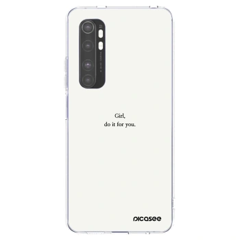 Picasee Xiaomi Mi Note 10 Lite Hülle - Transparentes Silikon - Girl, do it for you