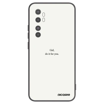 Picasee Xiaomi Mi Note 10 Lite Hülle - Schwarzes Silikon - Girl, do it for you