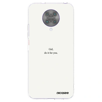Picasee Xiaomi Poco F2 Pro Hülle - Transparentes Silikon - Girl, do it for you