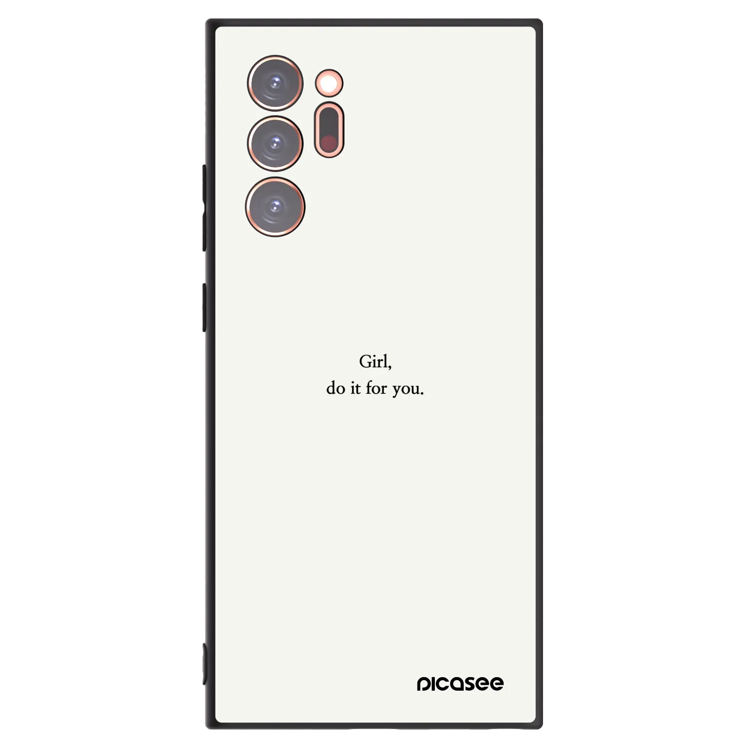Picasee Samsung Galaxy Note 20 Ultra Hülle - Schwarzes Silikon - Girl, do it for you