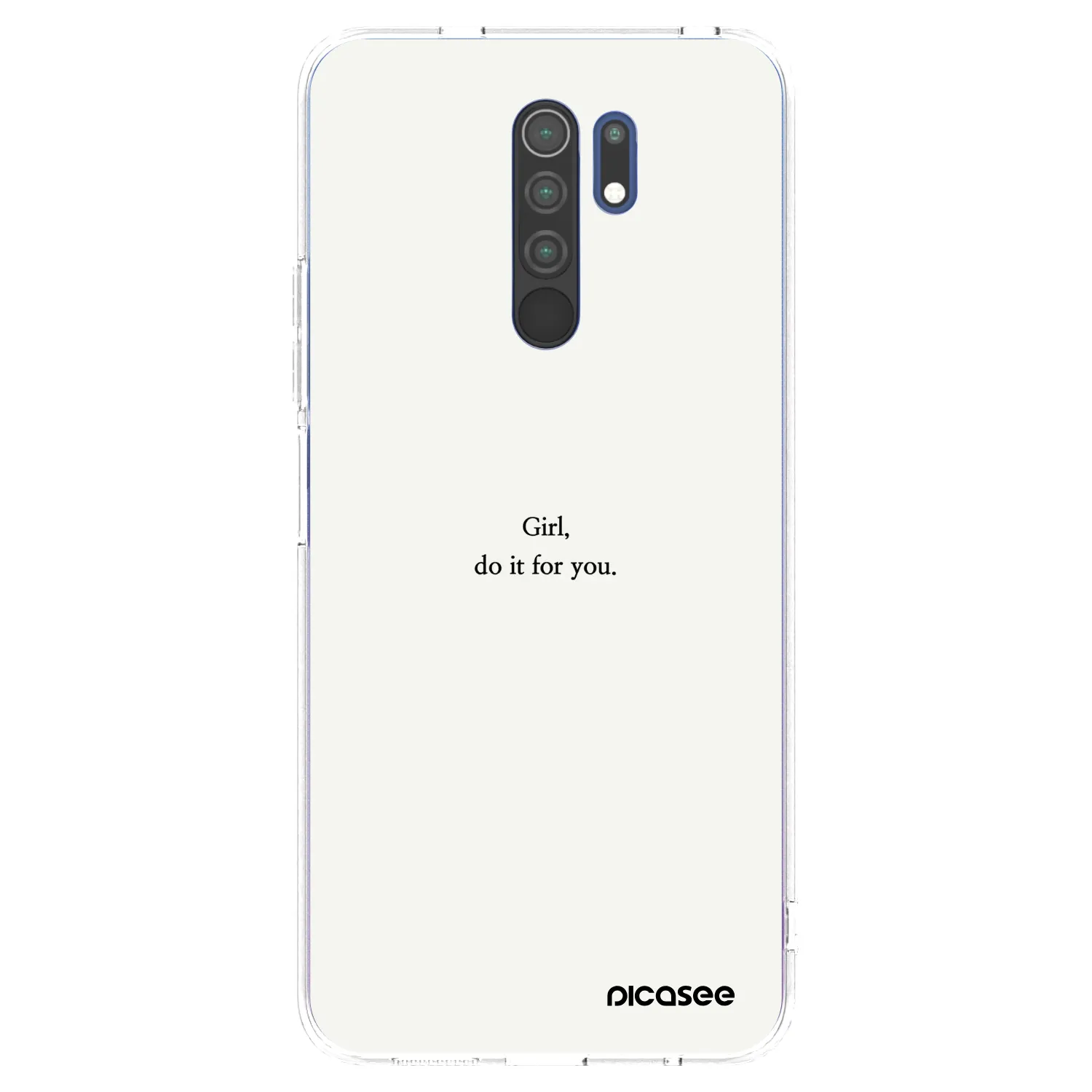 Picasee Xiaomi Redmi 9 Hülle - Transparentes Silikon - Girl, do it for you