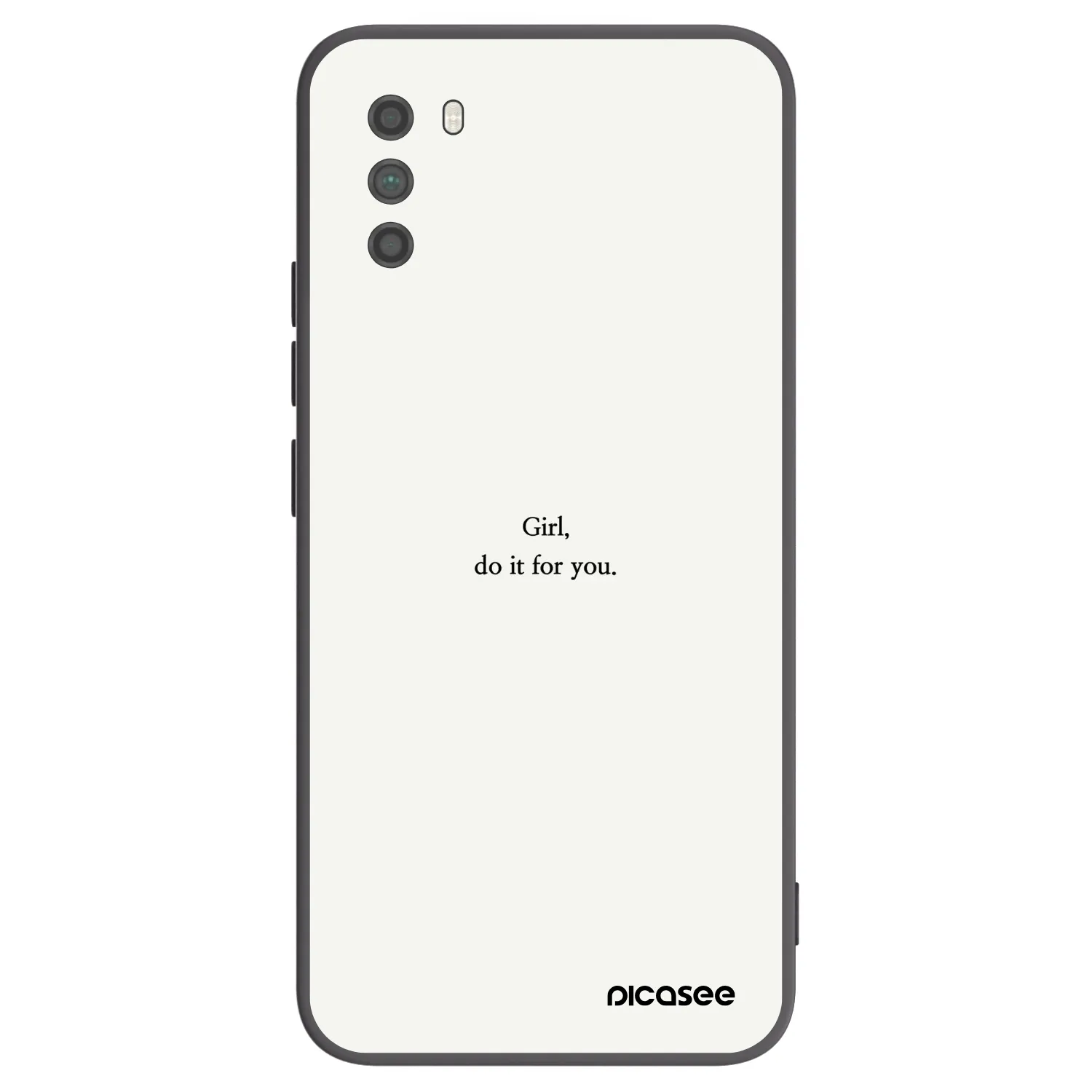 Picasee Xiaomi Poco M3 Hülle - Schwarzes Silikon - Girl, do it for you
