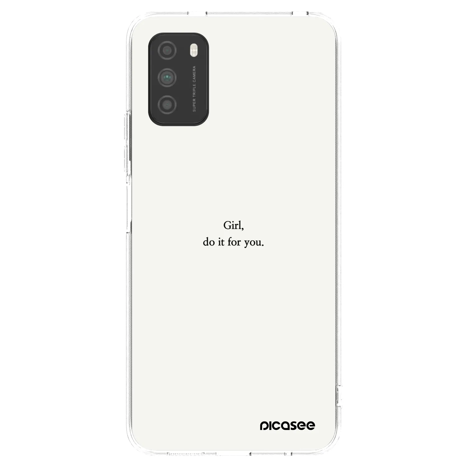 Picasee Xiaomi Poco M3 Hülle - Transparentes Silikon - Girl, do it for you