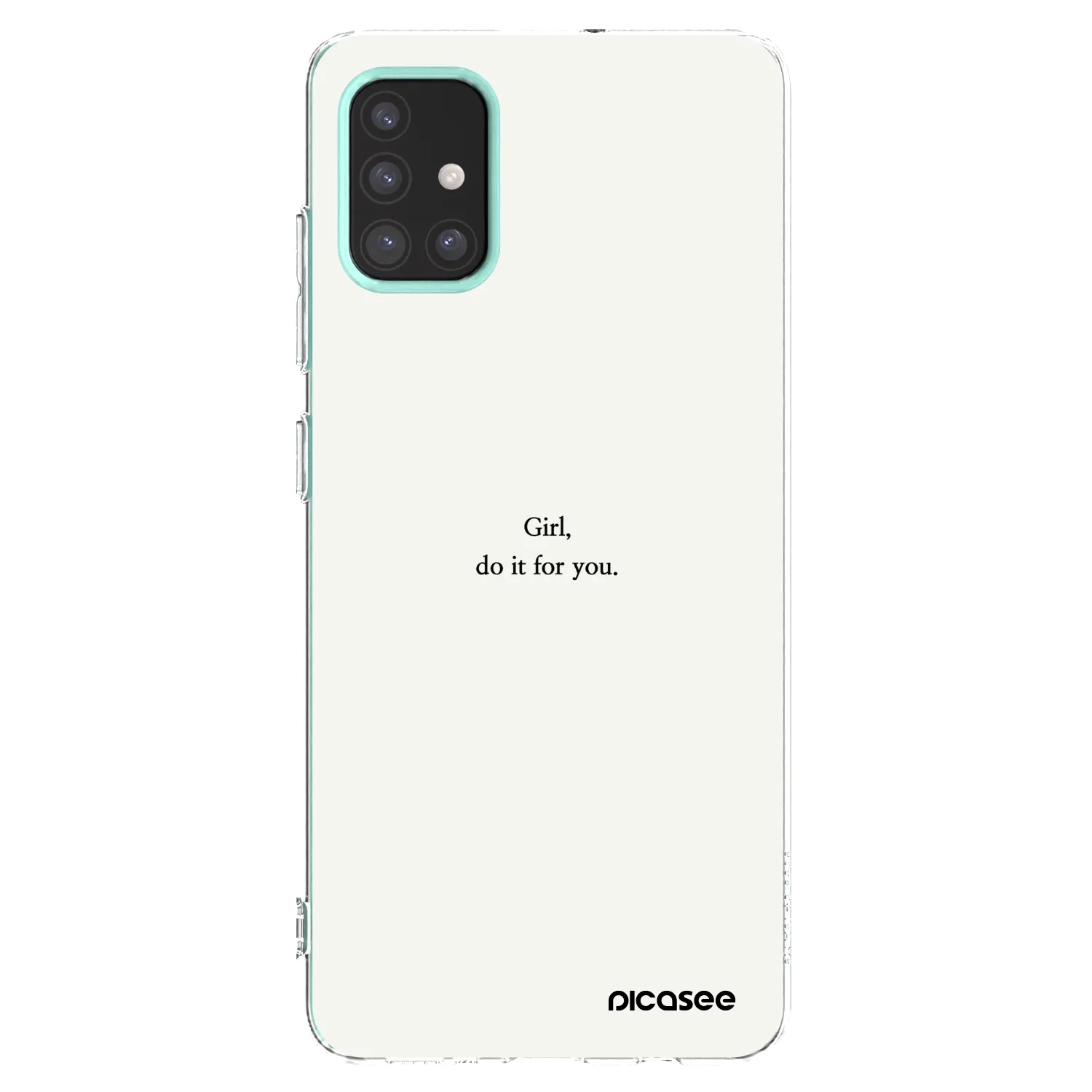 Picasee Samsung Galaxy M31s Hülle - Transparentes Silikon - Girl, do it for you