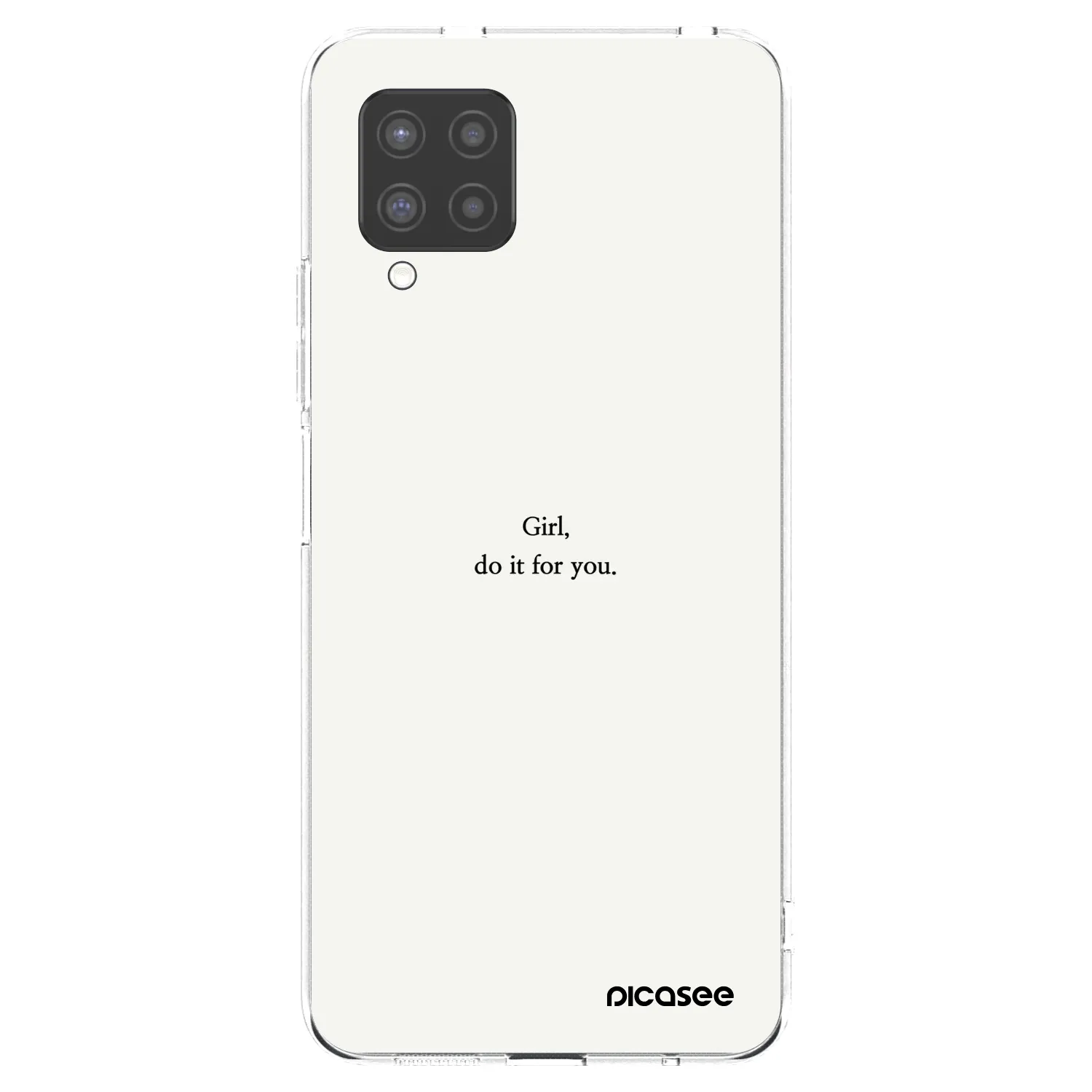 Picasee Samsung Galaxy A42 A426B Hülle - Transparentes Silikon - Girl, do it for you