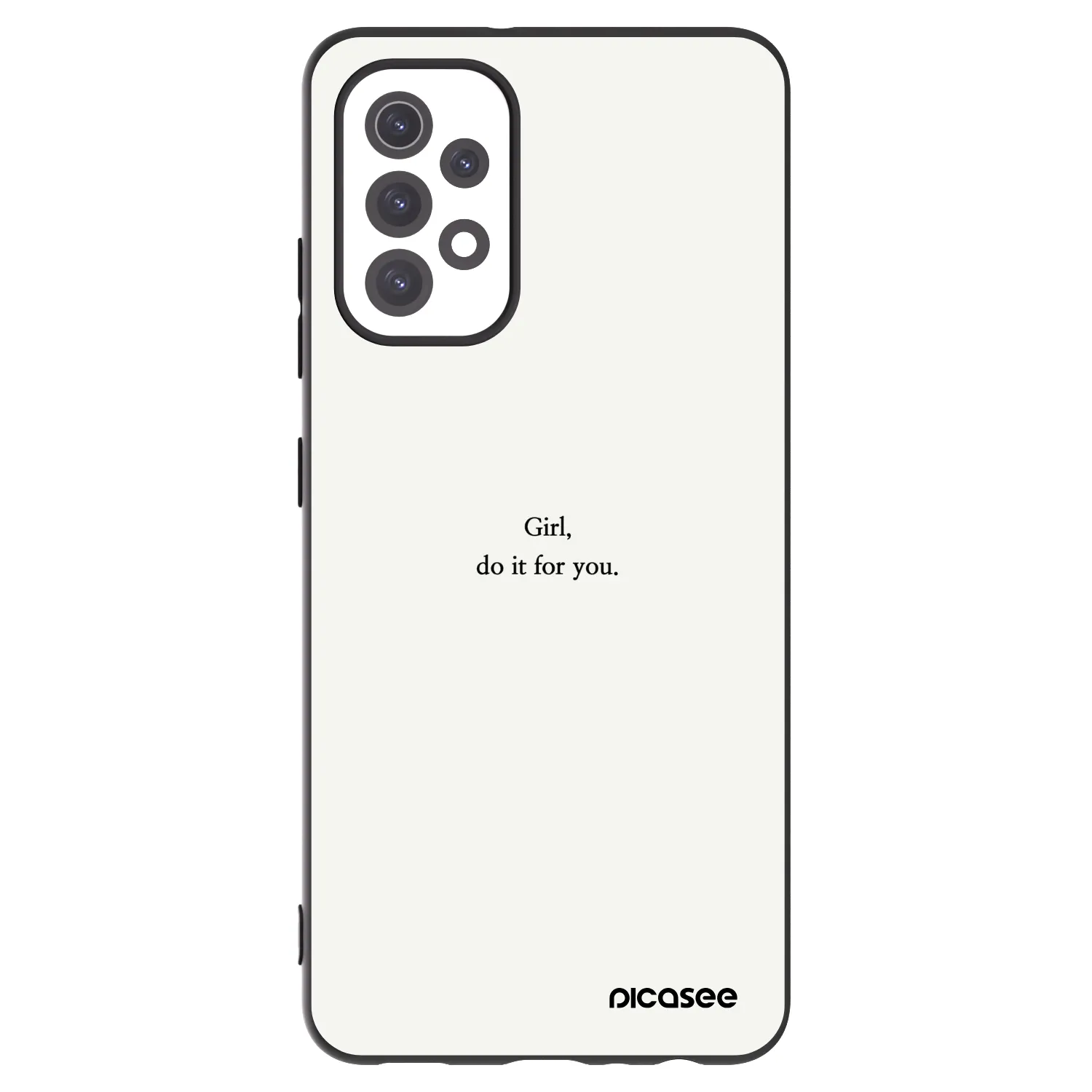 Picasee Samsung Galaxy A32 5G A326B Hülle - Schwarzes Silikon - Girl, do it for you