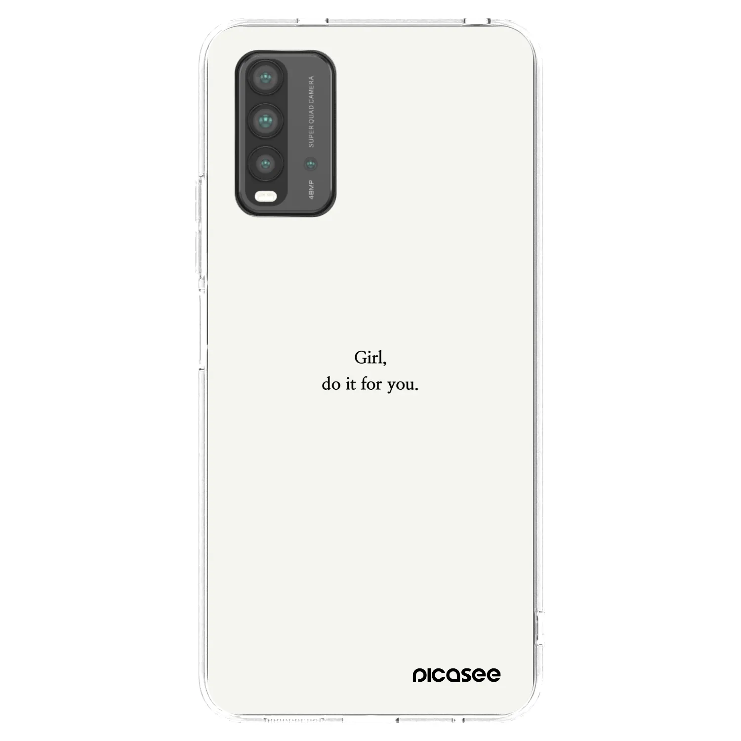 Picasee Xiaomi Redmi 9T Hülle - Transparentes Silikon - Girl, do it for you