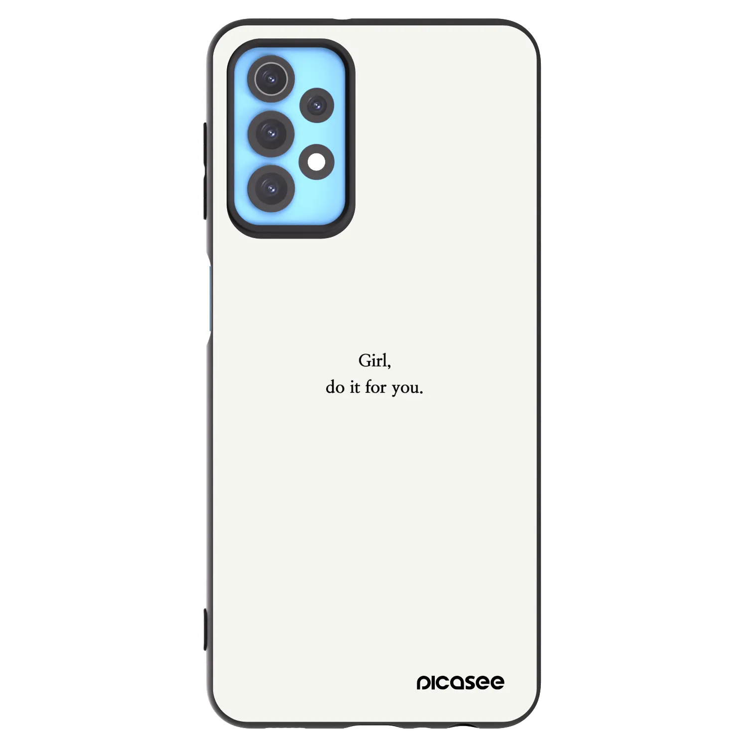 Picasee Samsung Galaxy A32 4G SM-A325F Hülle - Schwarzes Silikon - Girl, do it for you
