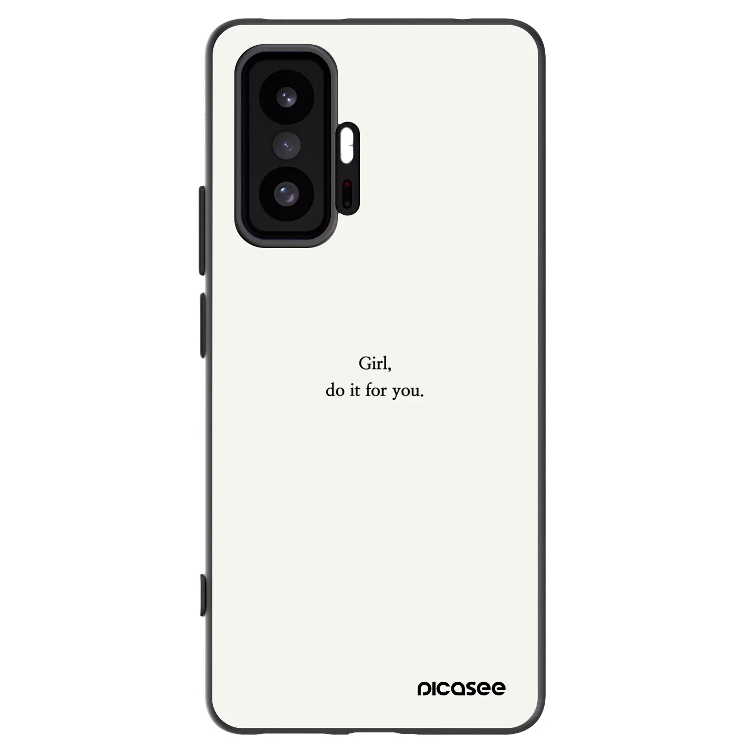 Picasee Xiaomi 11T Hülle - Schwarzes Silikon - Girl, do it for you
