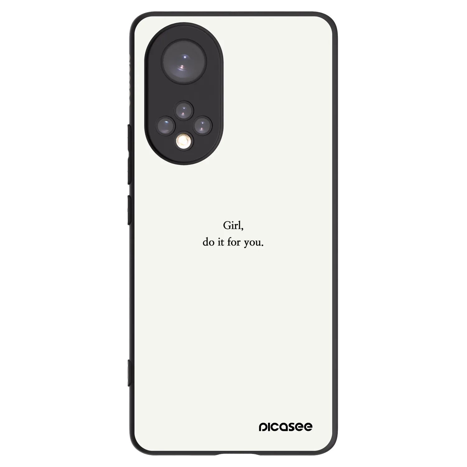 Picasee Honor 50 5G Hülle - Schwarzes Silikon - Girl, do it for you
