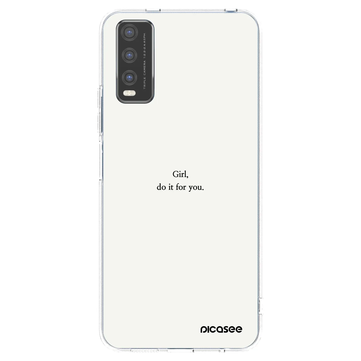 Picasee Vivo Y20s Hülle - Transparentes Silikon - Girl, do it for you