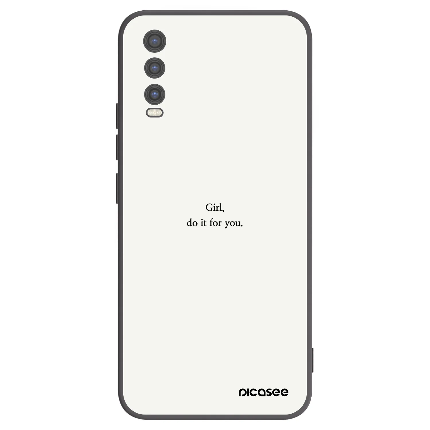 Picasee Vivo Y20s Hülle - Schwarzes Silikon - Girl, do it for you