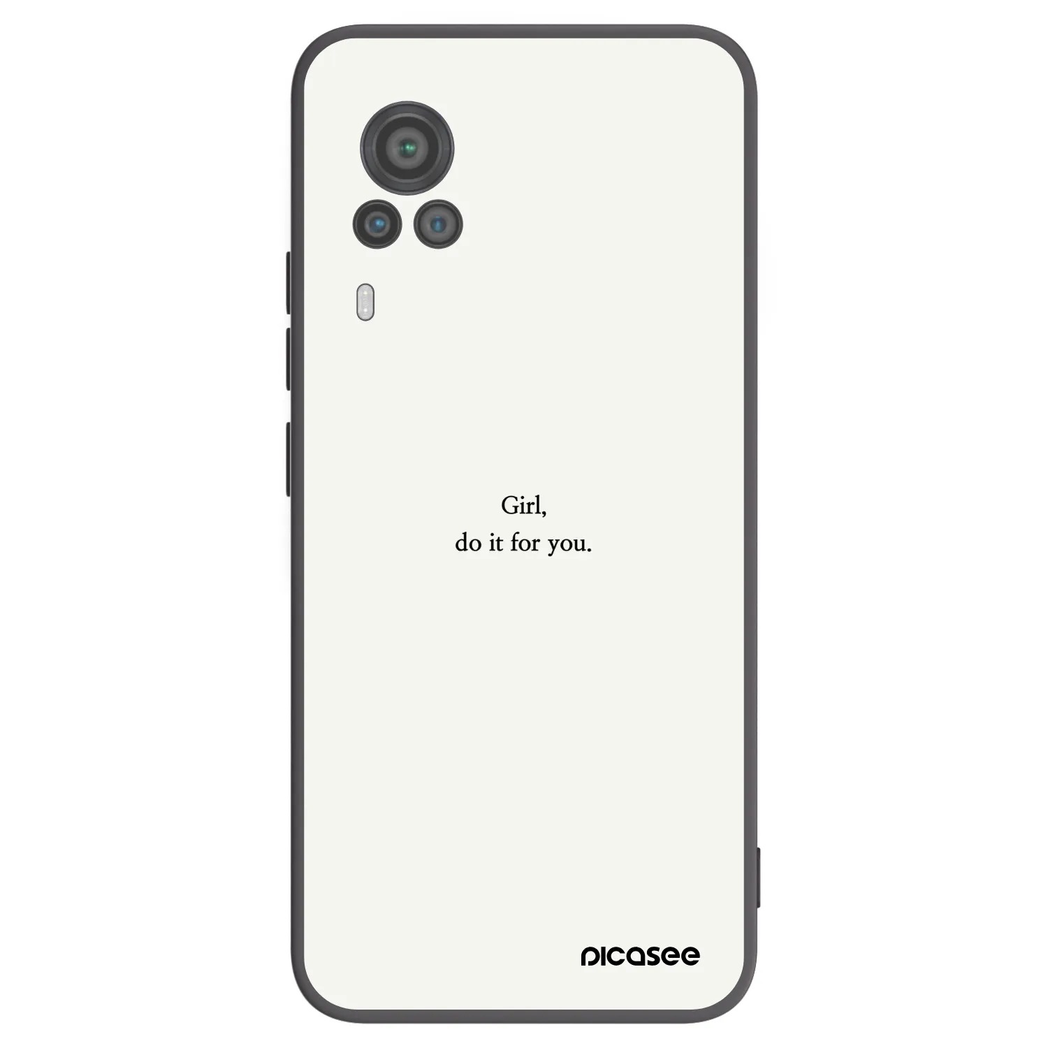 Picasee Vivo X60 Pro 5G Hülle - Schwarzes Silikon - Girl, do it for you