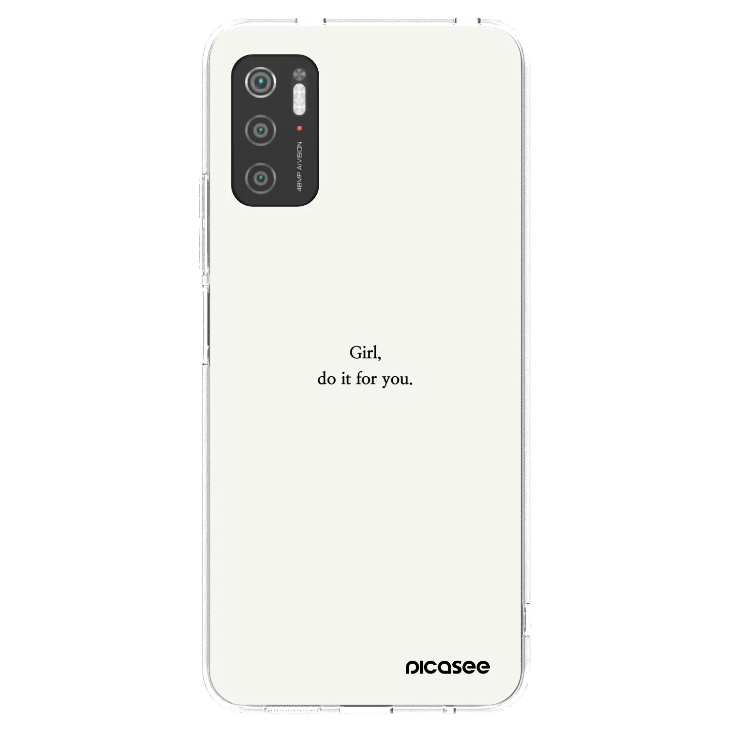 Picasee Xiaomi Poco M3 Pro 5G Hülle - Transparentes Silikon - Girl, do it for you