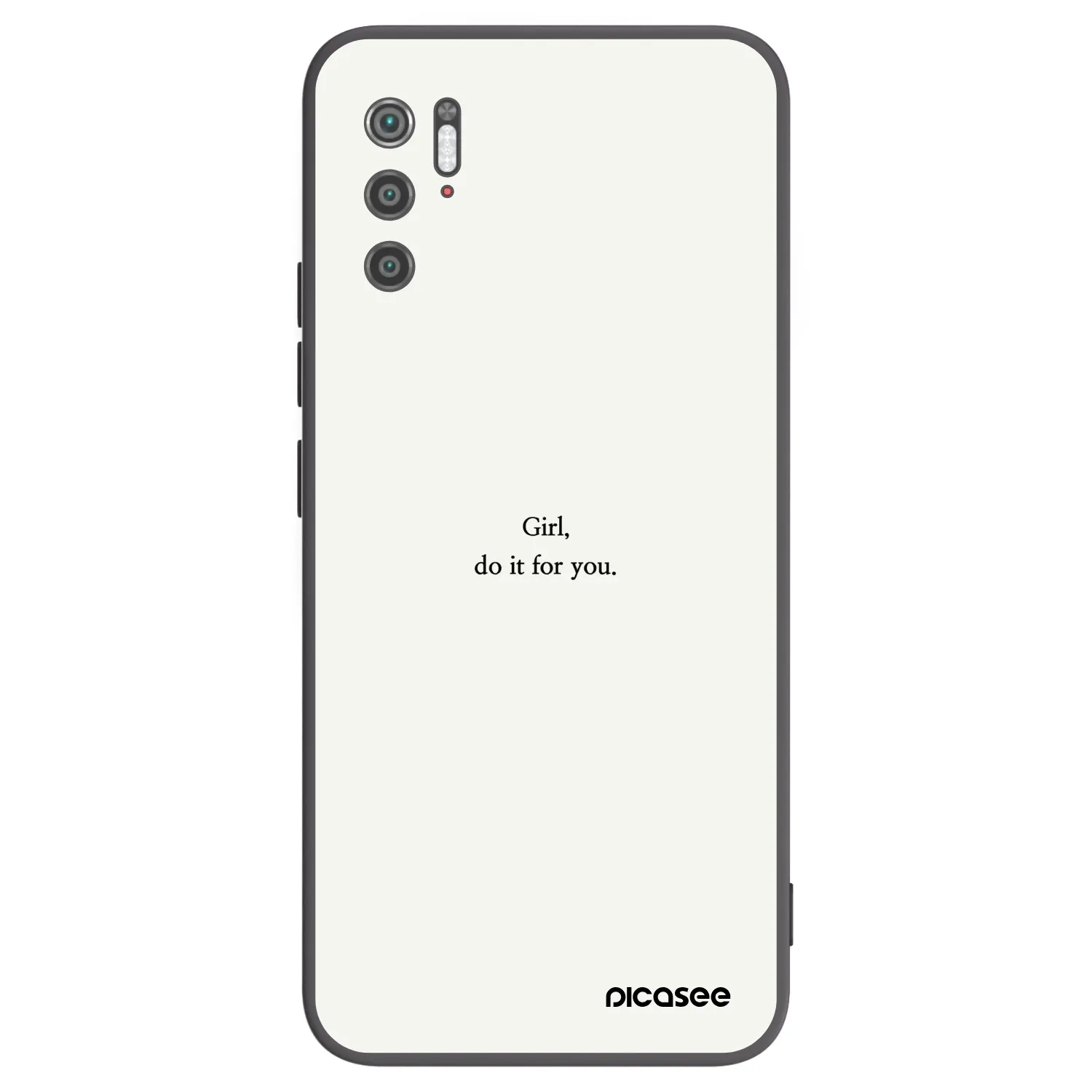 Picasee Xiaomi Poco M3 Pro 5G Hülle - Schwarzes Silikon - Girl, do it for you