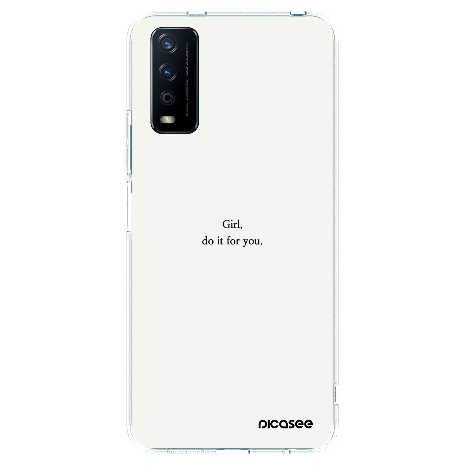 Picasee Vivo Y11s Hülle - Transparentes Silikon - Girl, do it for you