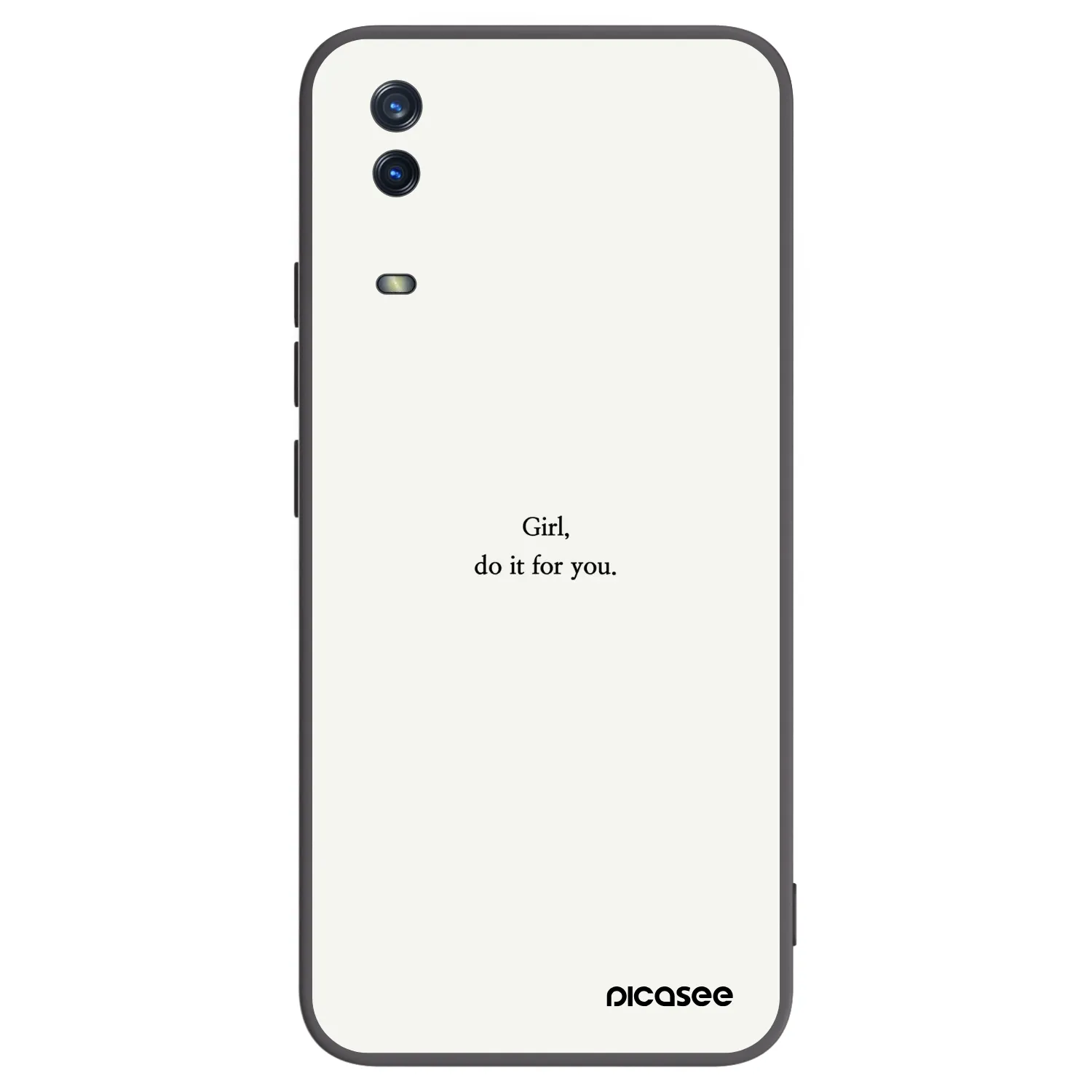 Picasee Vivo Y11s Hülle - Schwarzes Silikon - Girl, do it for you