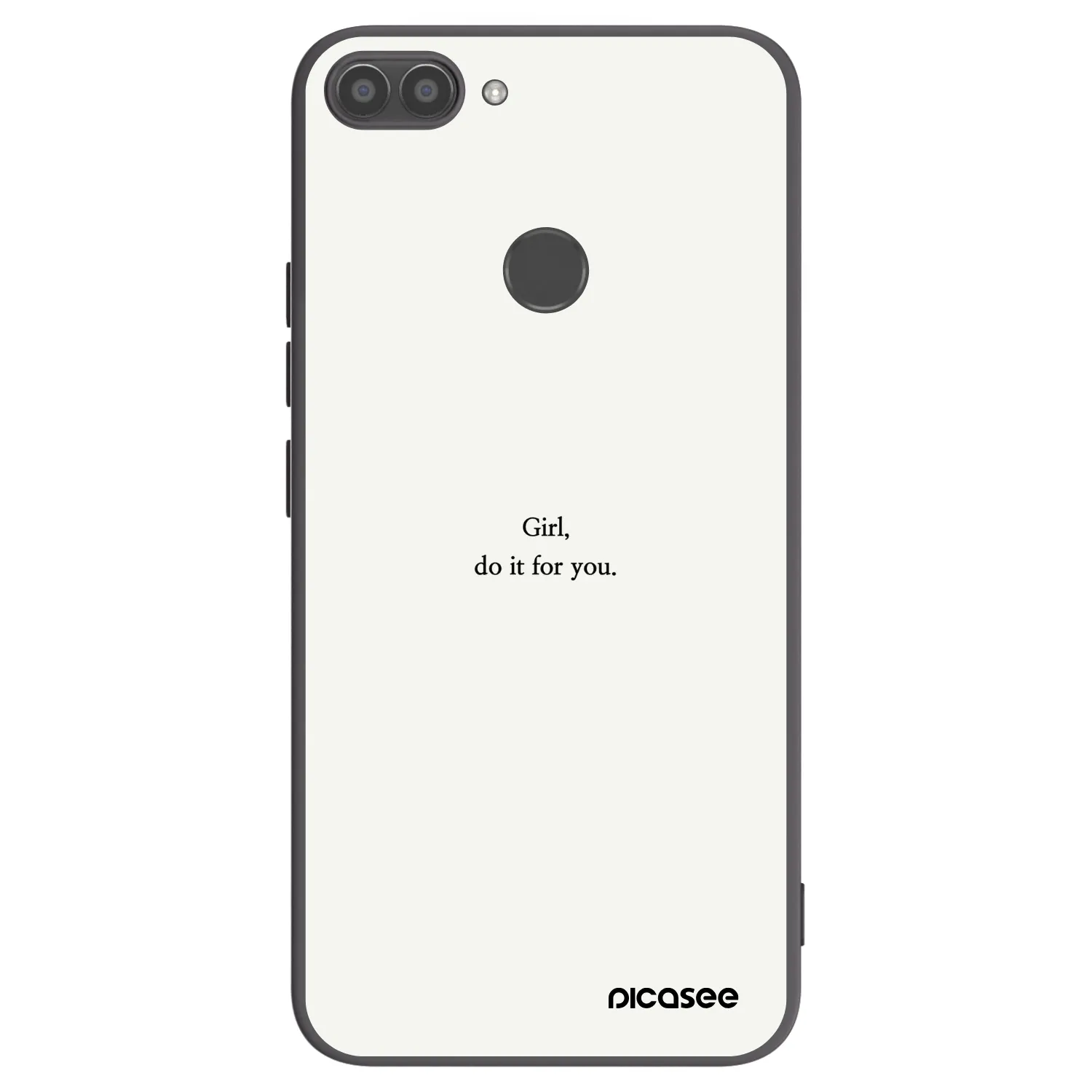 Picasee Huawei P Smart Hülle - Schwarzes Silikon - Girl, do it for you