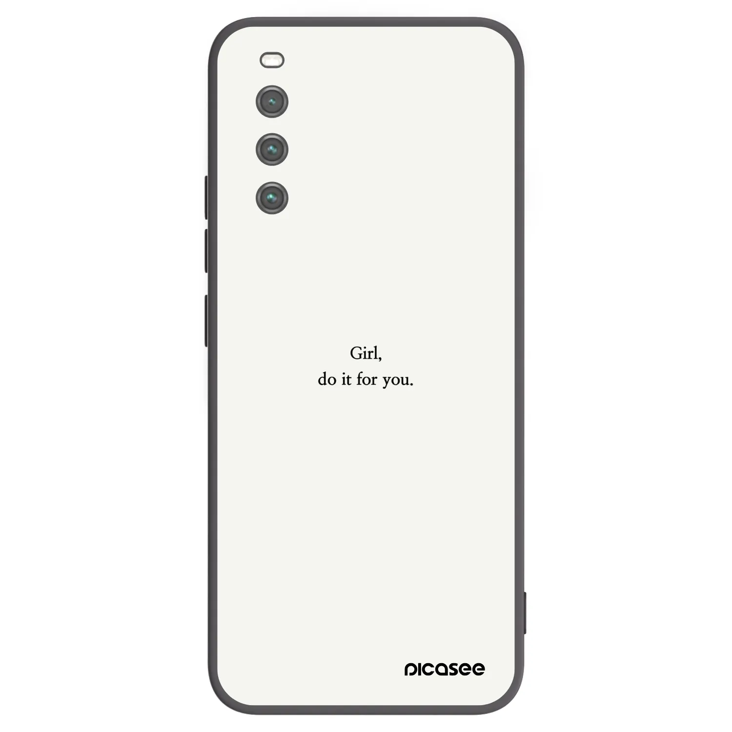 Picasee Sony Xperia 10 IV 5G Hülle - Schwarzes Silikon - Girl, do it for you