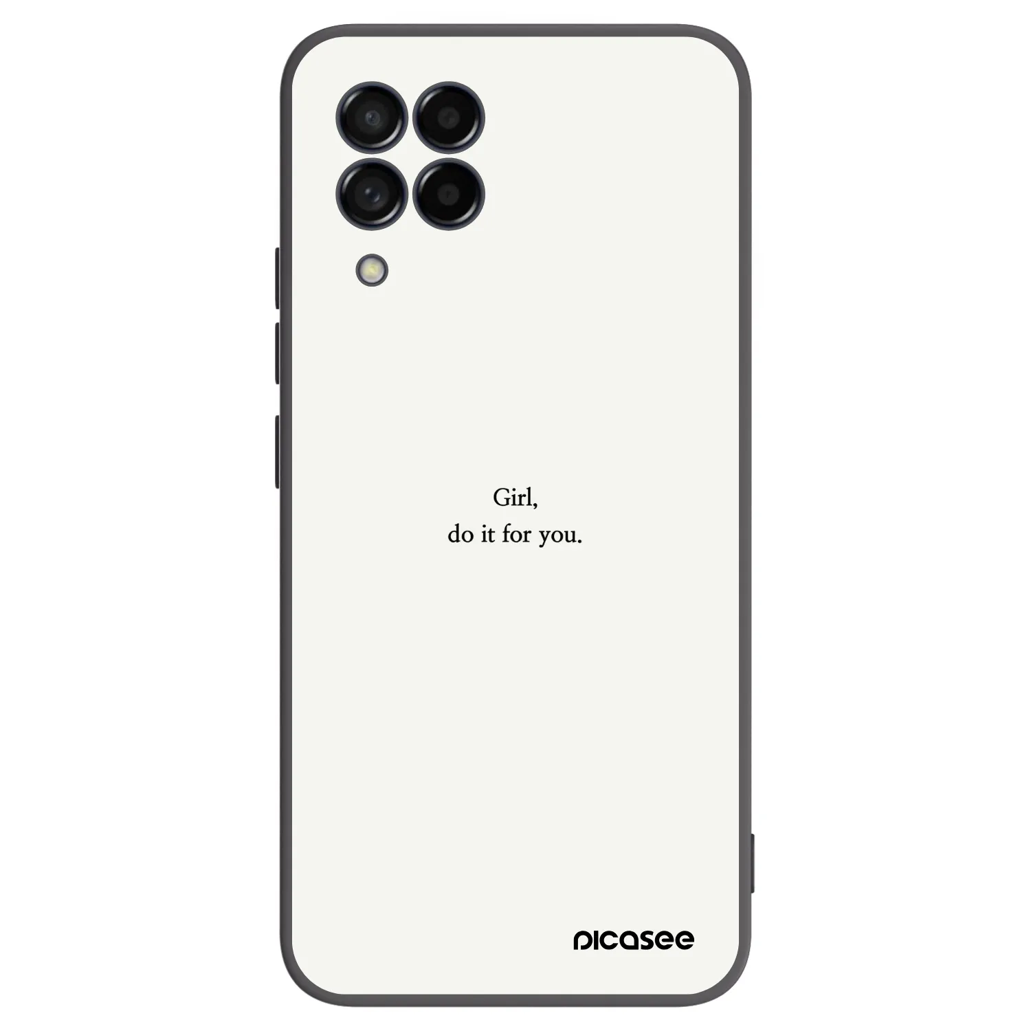 Picasee Samsung Galaxy M53 5G Hülle - Schwarzes Silikon - Girl, do it for you
