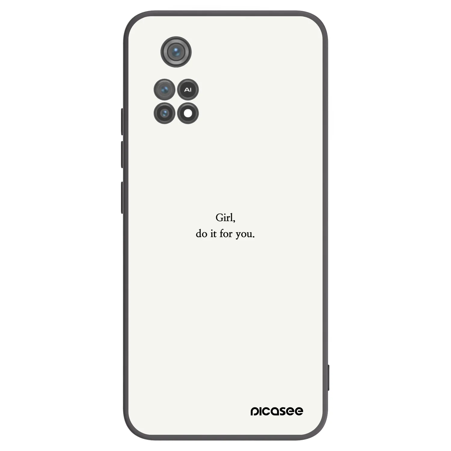 Picasee Xiaomi Poco M4 Pro Hülle - Schwarzes Silikon - Girl, do it for you