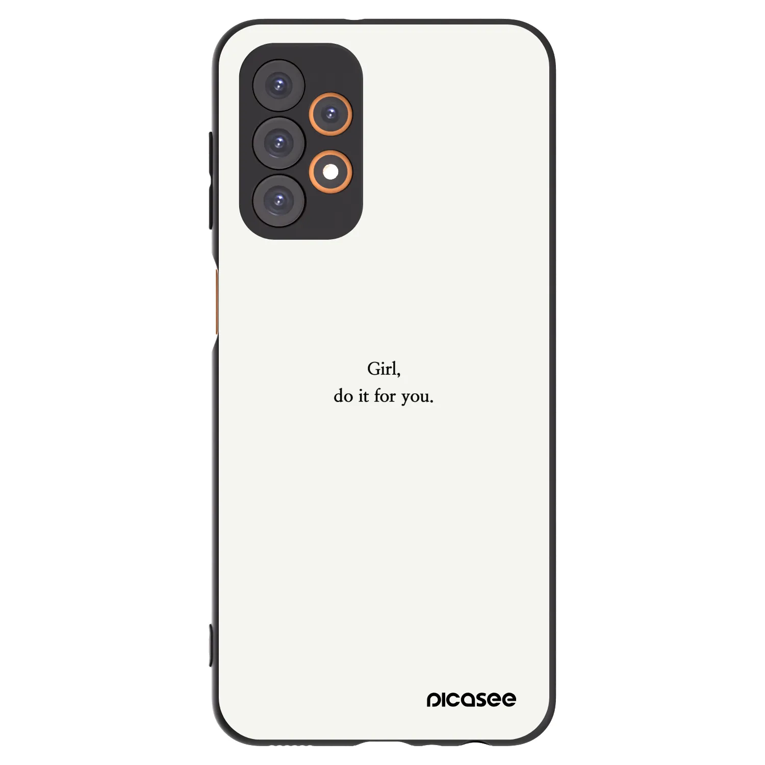 Picasee Samsung Galaxy A23 A236B 5G Hülle - Schwarzes Silikon - Girl, do it for you