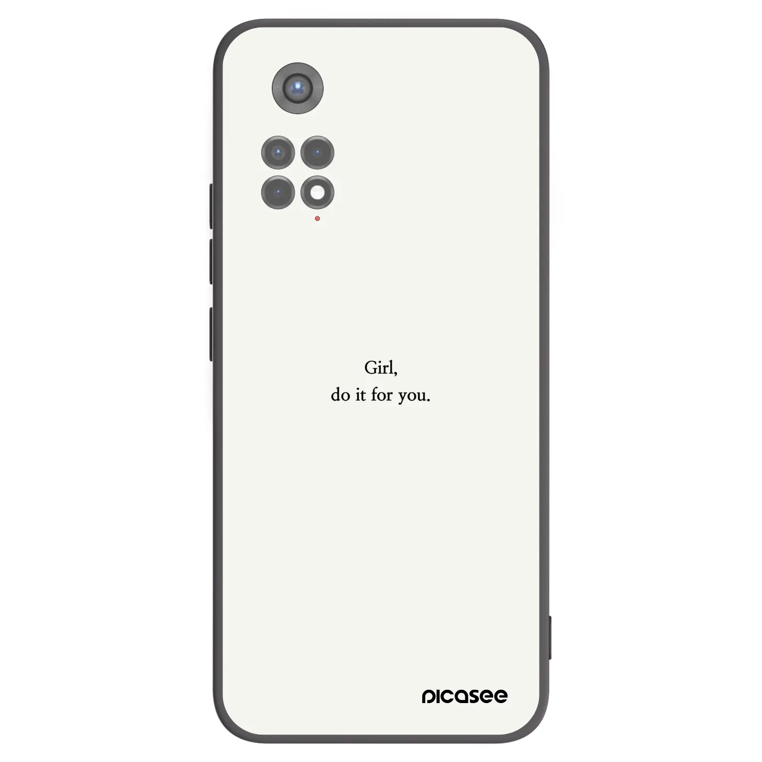 Picasee Xiaomi Redmi Note 11S 5G Hülle - Schwarzes Silikon - Girl, do it for you