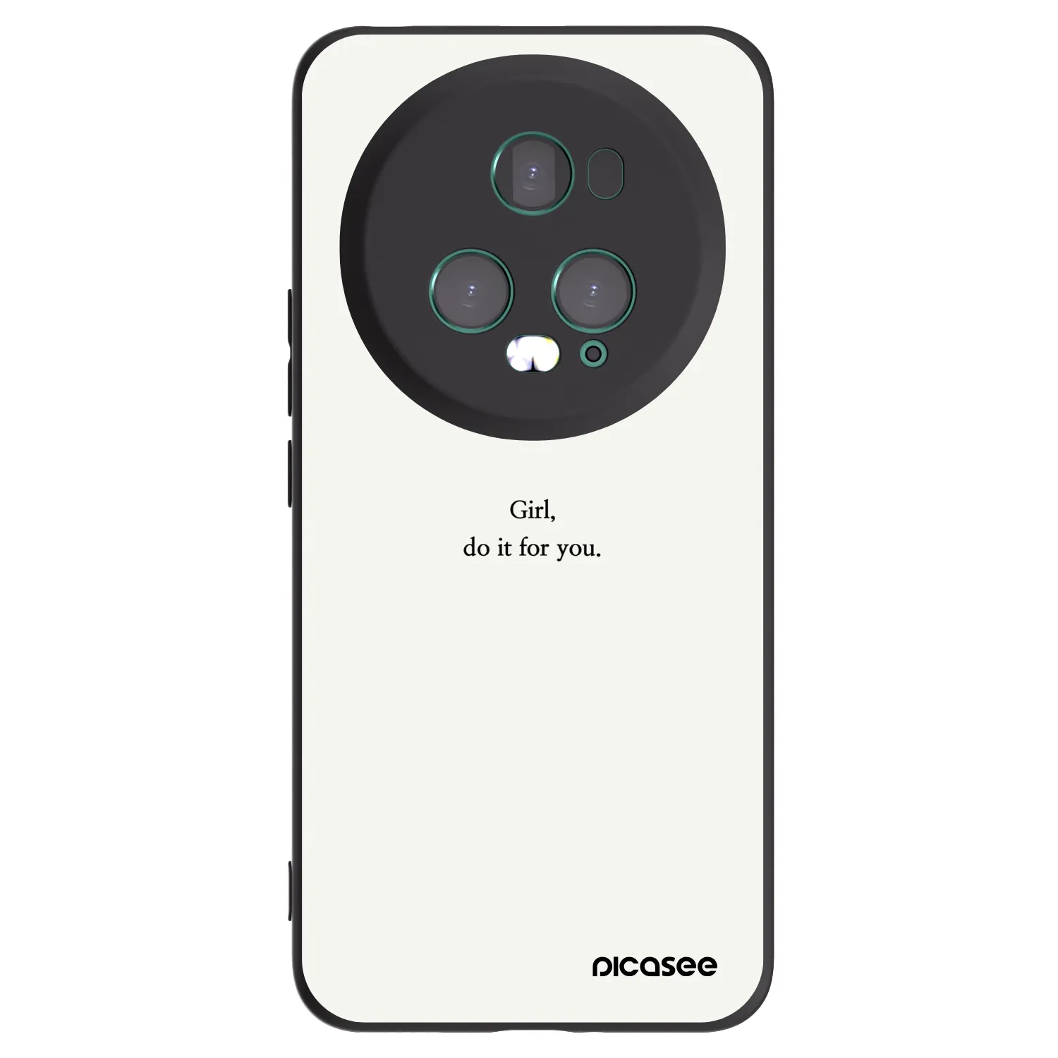 Picasee Honor Magic5 Pro Hülle - Schwarzes Silikon - Girl, do it for you