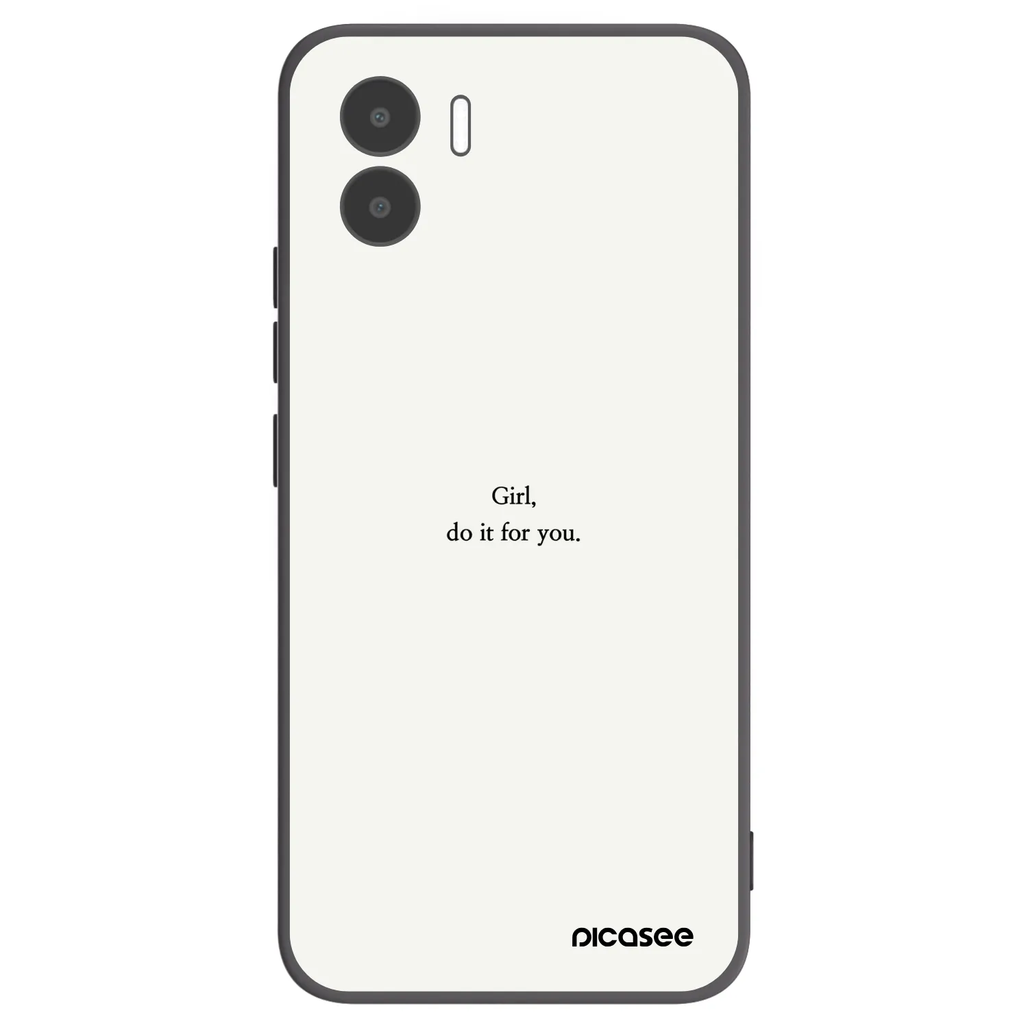 Picasee Xiaomi Redmi A2 Hülle - Schwarzes Silikon - Girl, do it for you